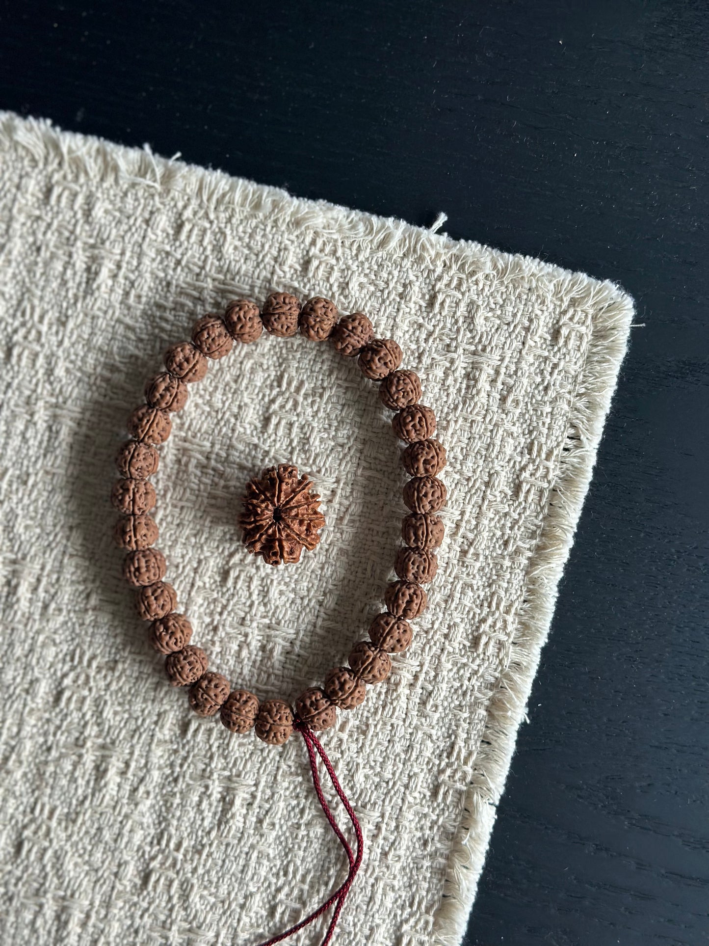 Rudraksha Bracelet and 10-Face Rudraksha Single Seed