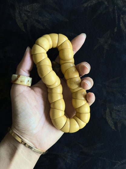Solid Jade Bamboo Tangle | Hand-Polished Natural Fidget