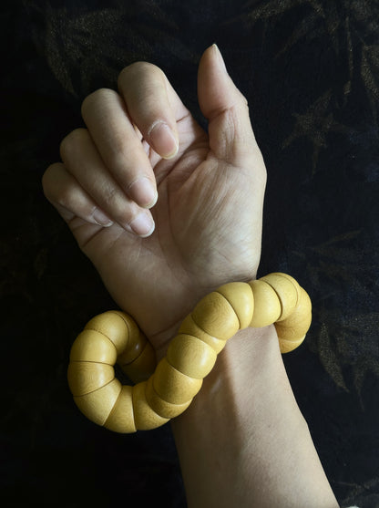 Solid Jade Bamboo Tangle | Hand-Polished Natural Fidget