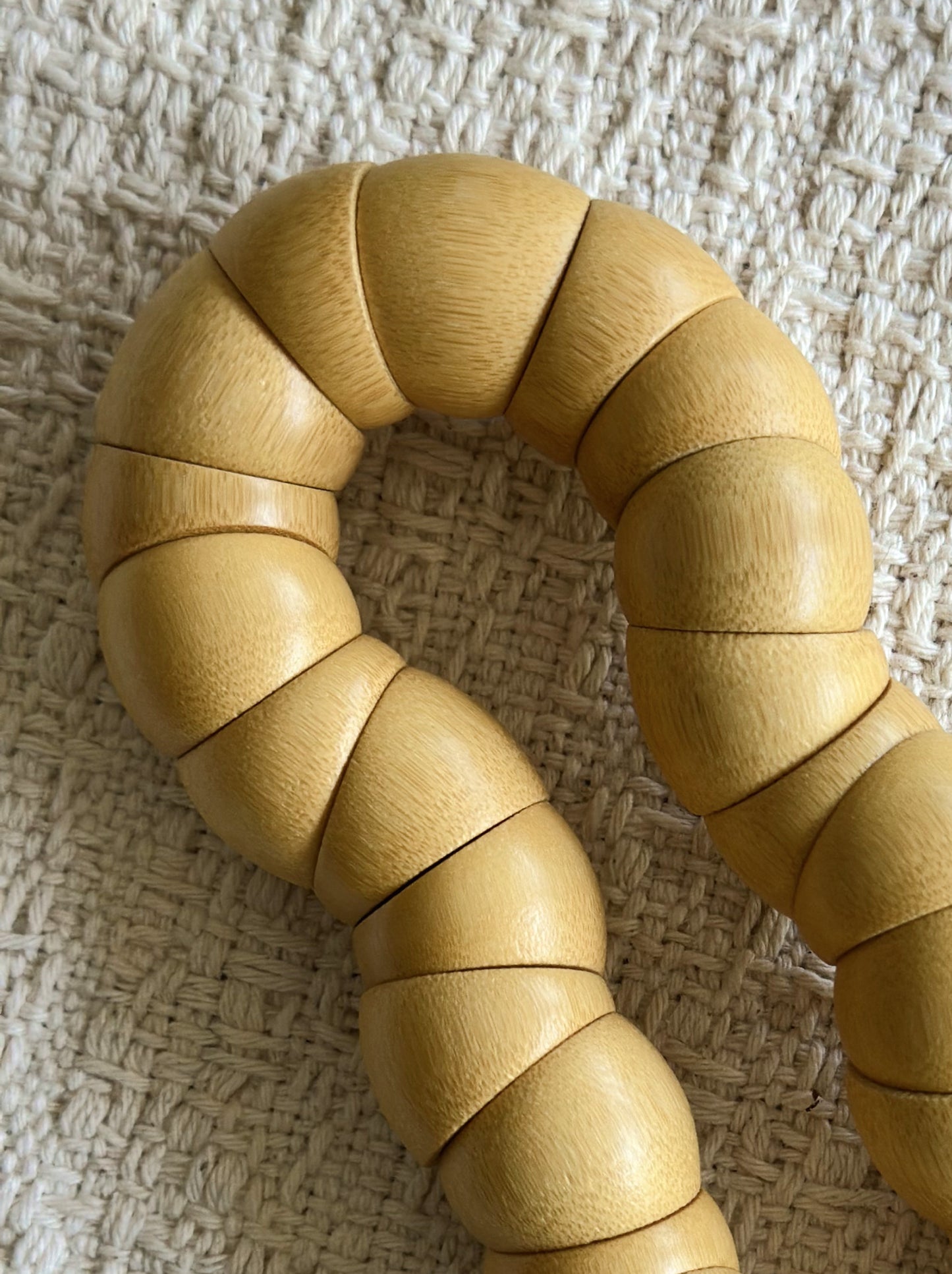 Solid Jade Bamboo Tangle | Hand-Polished Natural Fidget
