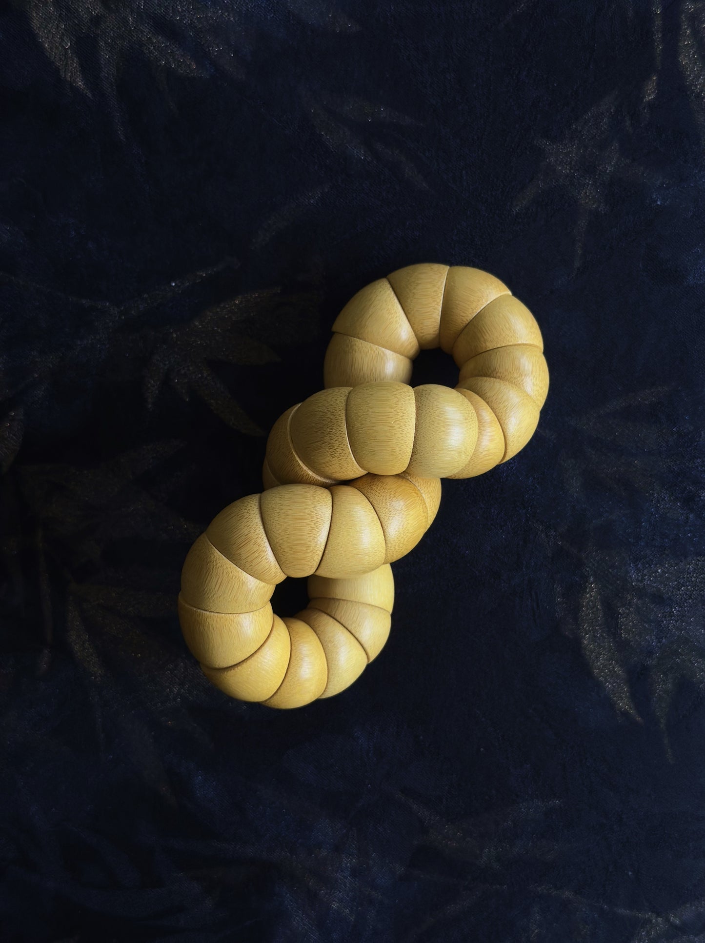 Solid Jade Bamboo Tangle | Hand-Polished Natural Fidget