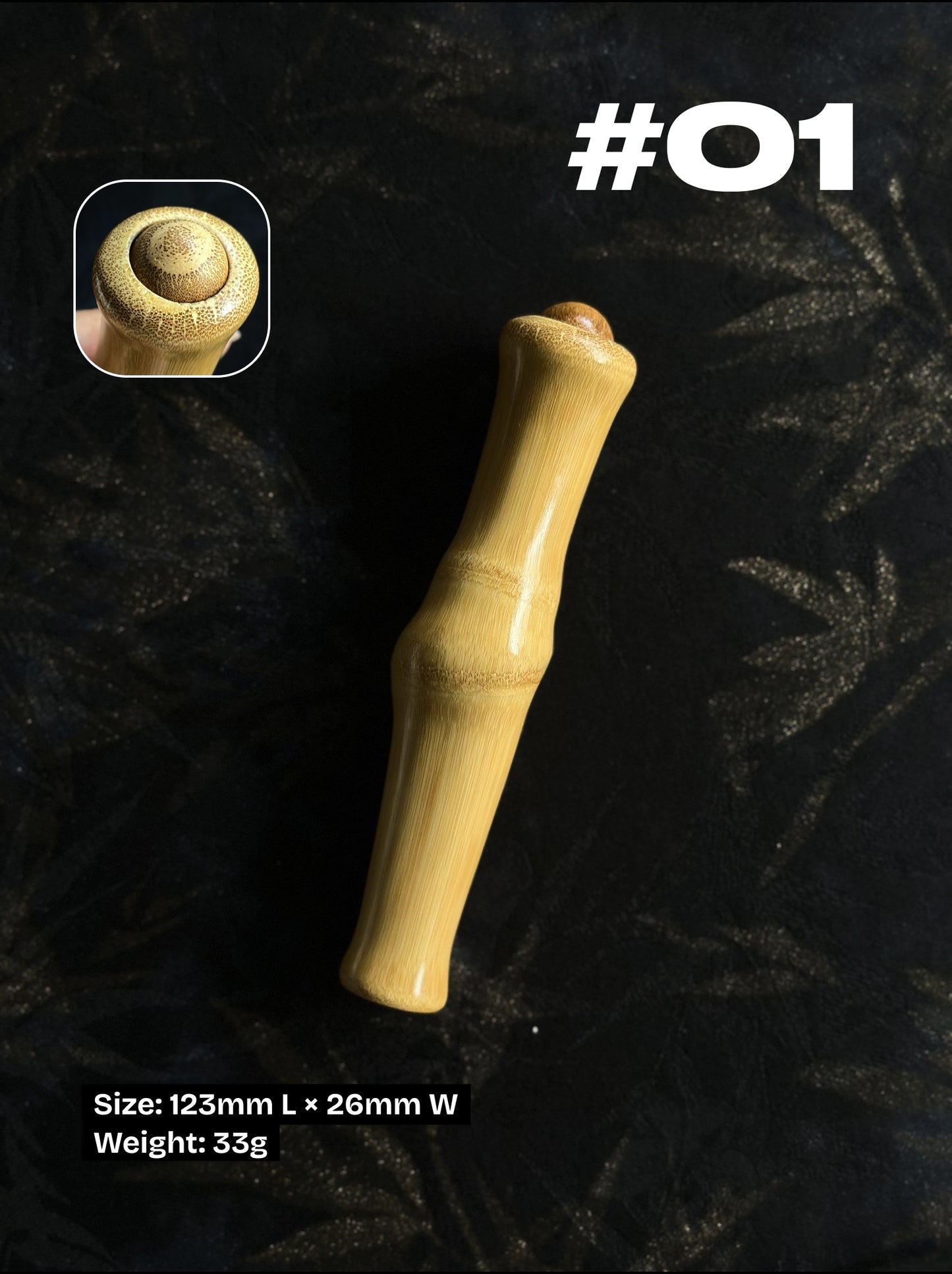 Solid Jade Bamboo | Handcrafted Natural Pocket Fidget