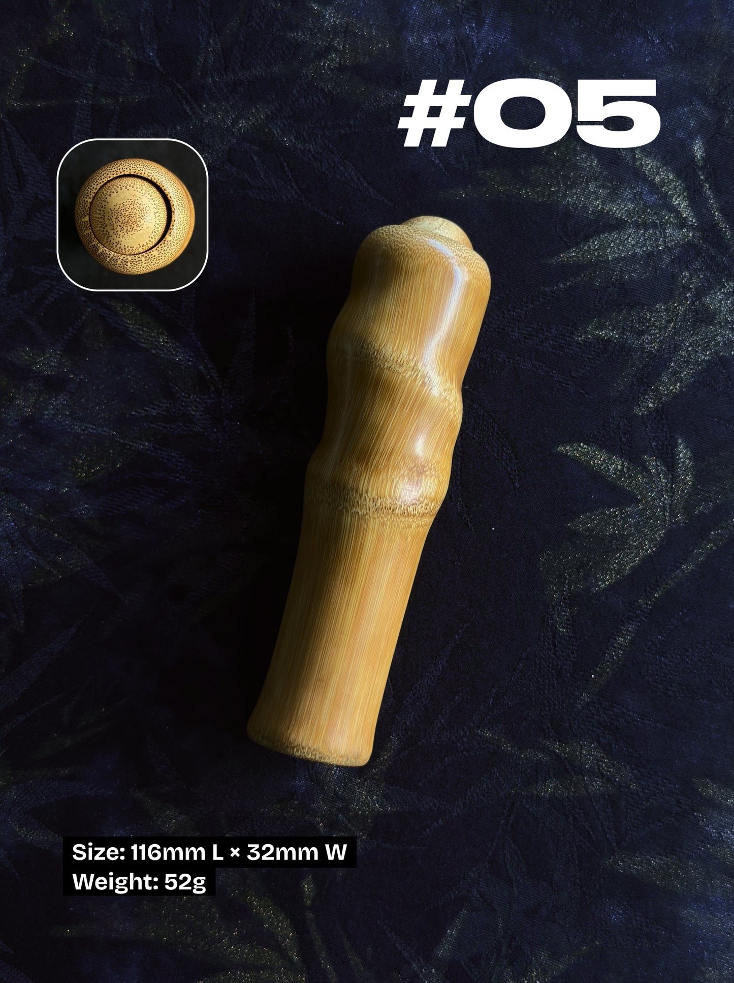 Solid Jade Bamboo | Handcrafted Natural Pocket Fidget