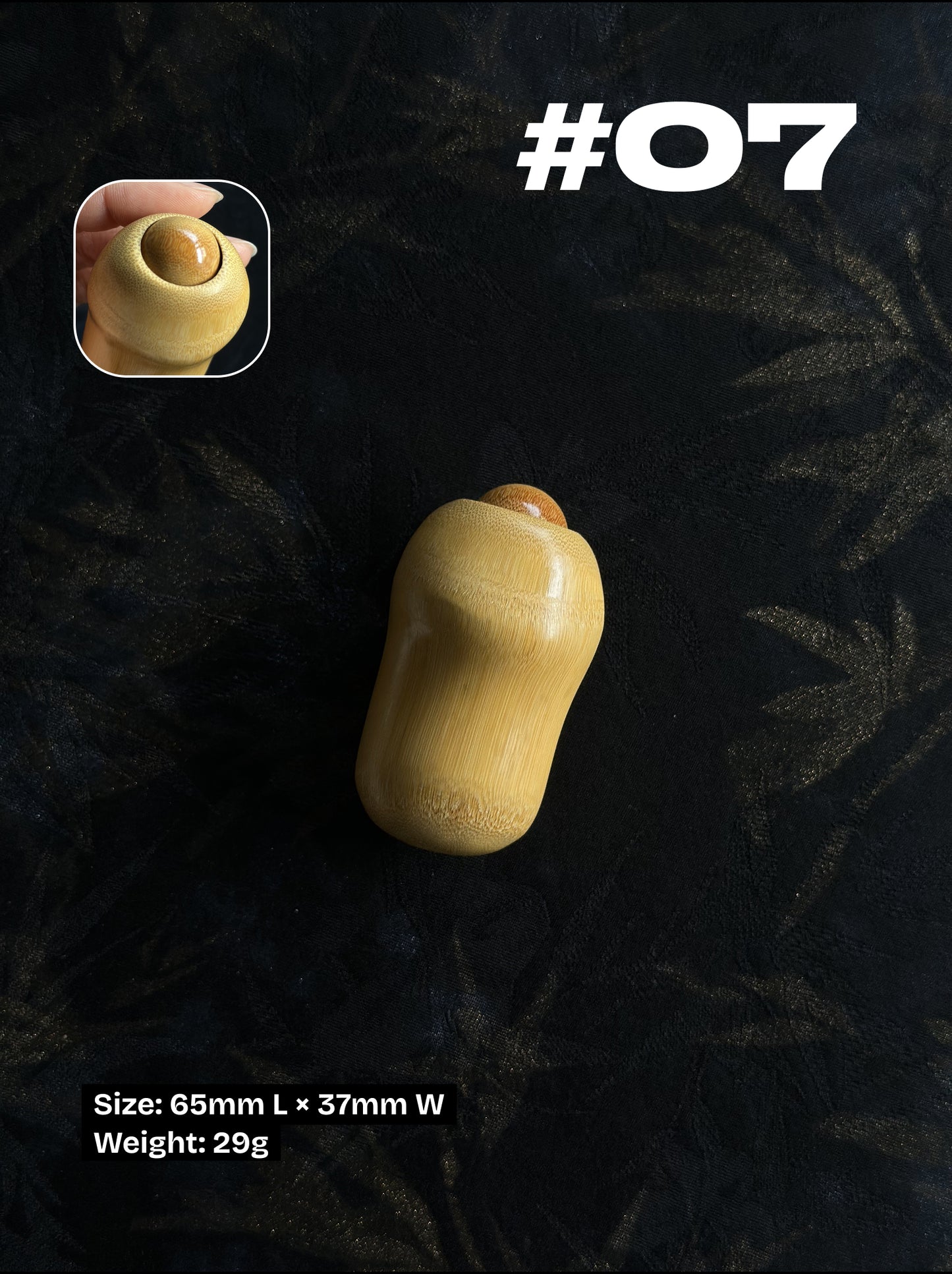 Solid Jade Bamboo | Handcrafted Natural Pocket Fidget