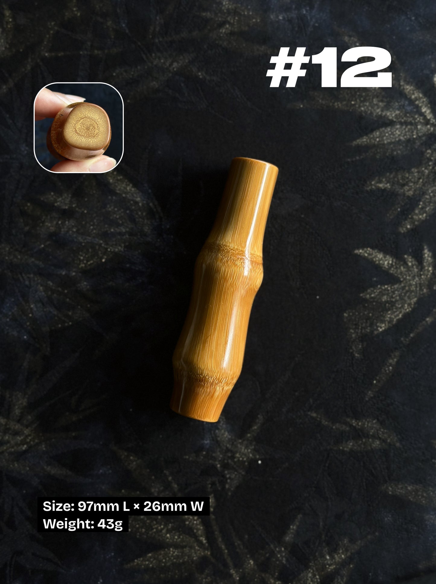 Solid Jade Bamboo | Handcrafted Natural Pocket Fidget