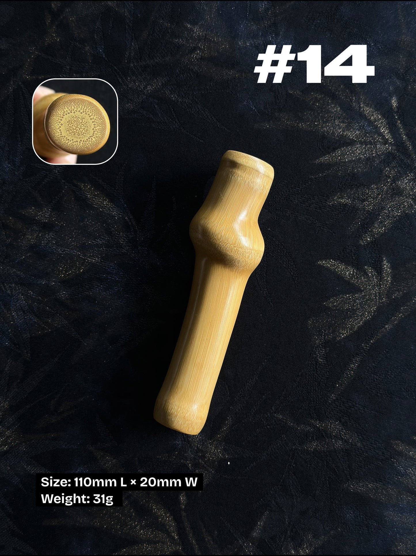 Solid Jade Bamboo | Handcrafted Natural Pocket Fidget
