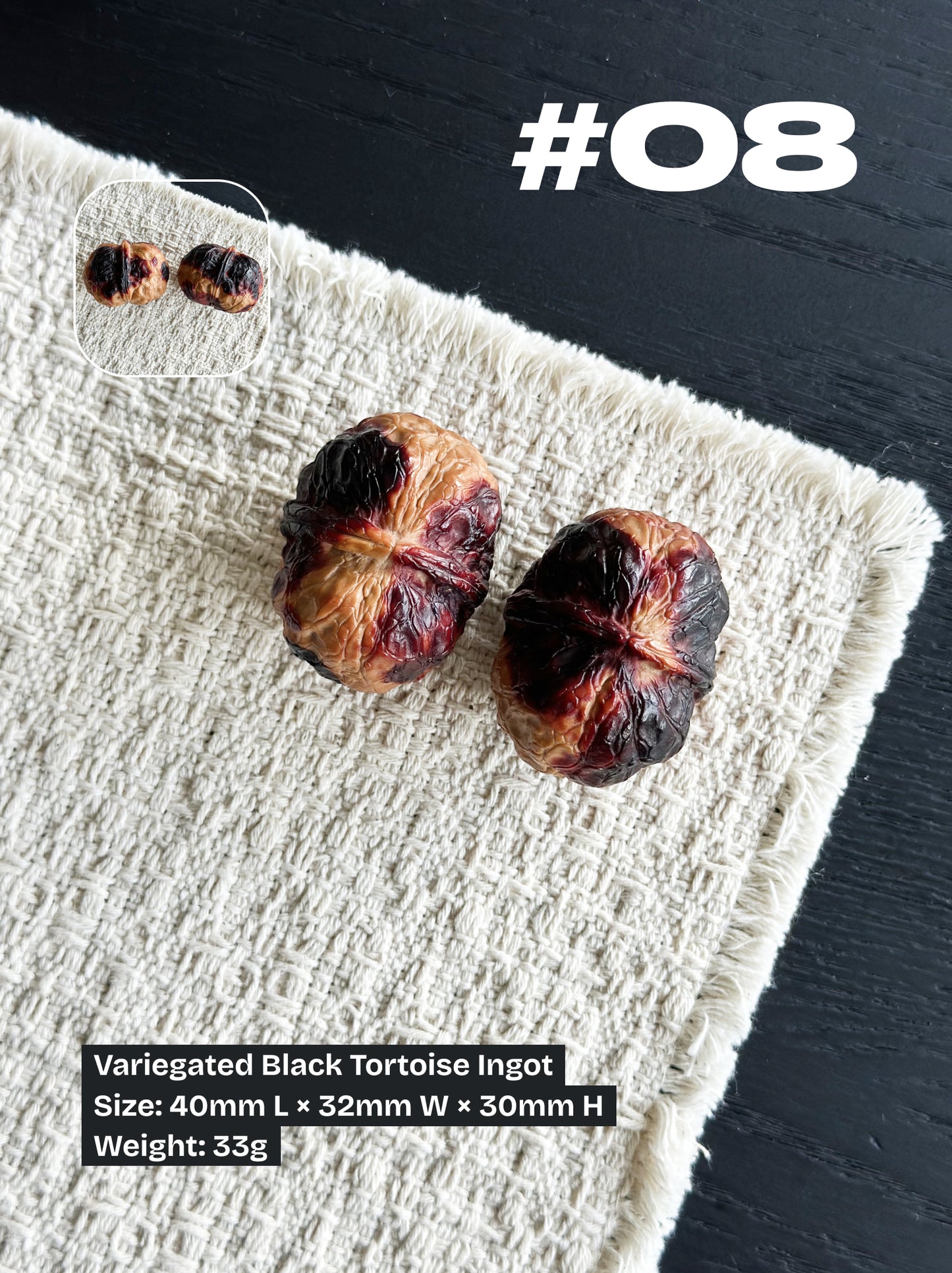 Walnut Advanced Kit: Iron Walnut Series #4 (Selected Pairs)
