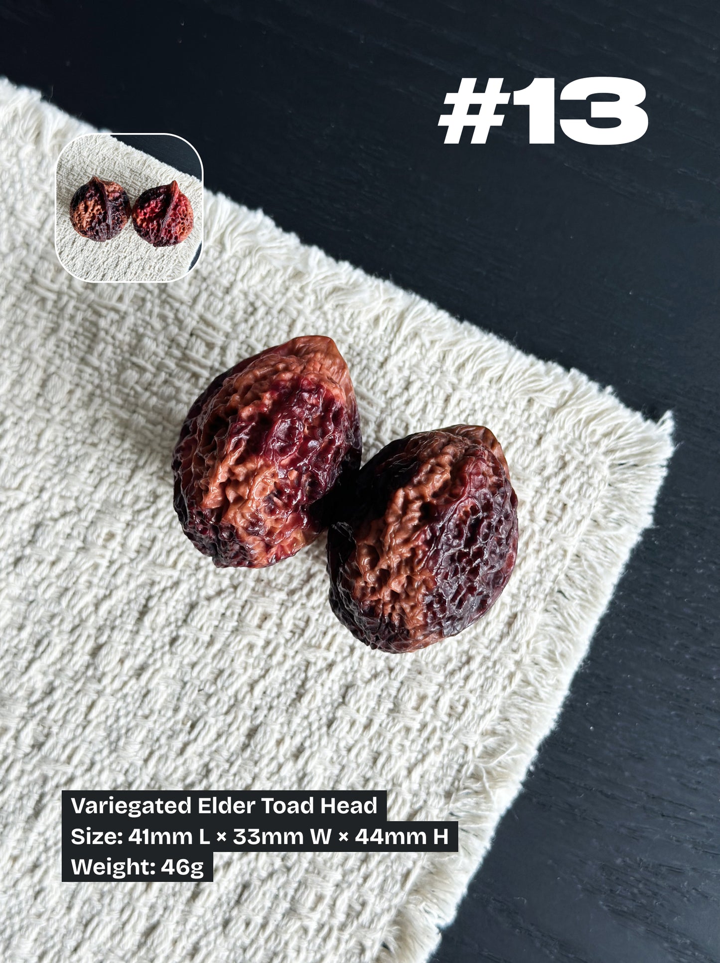 Walnut Advanced Kit: Iron Walnut Series #2 (Selected Pairs)