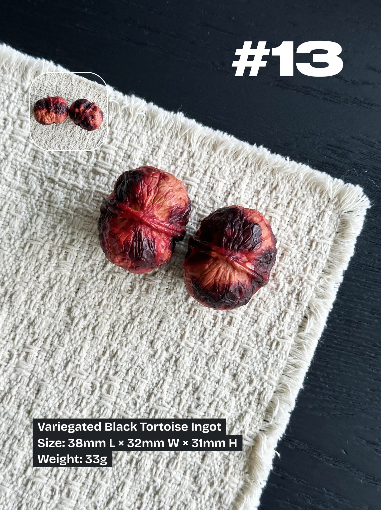 Walnut Advanced Kit: Iron Walnut Series #4 (Selected Pairs)