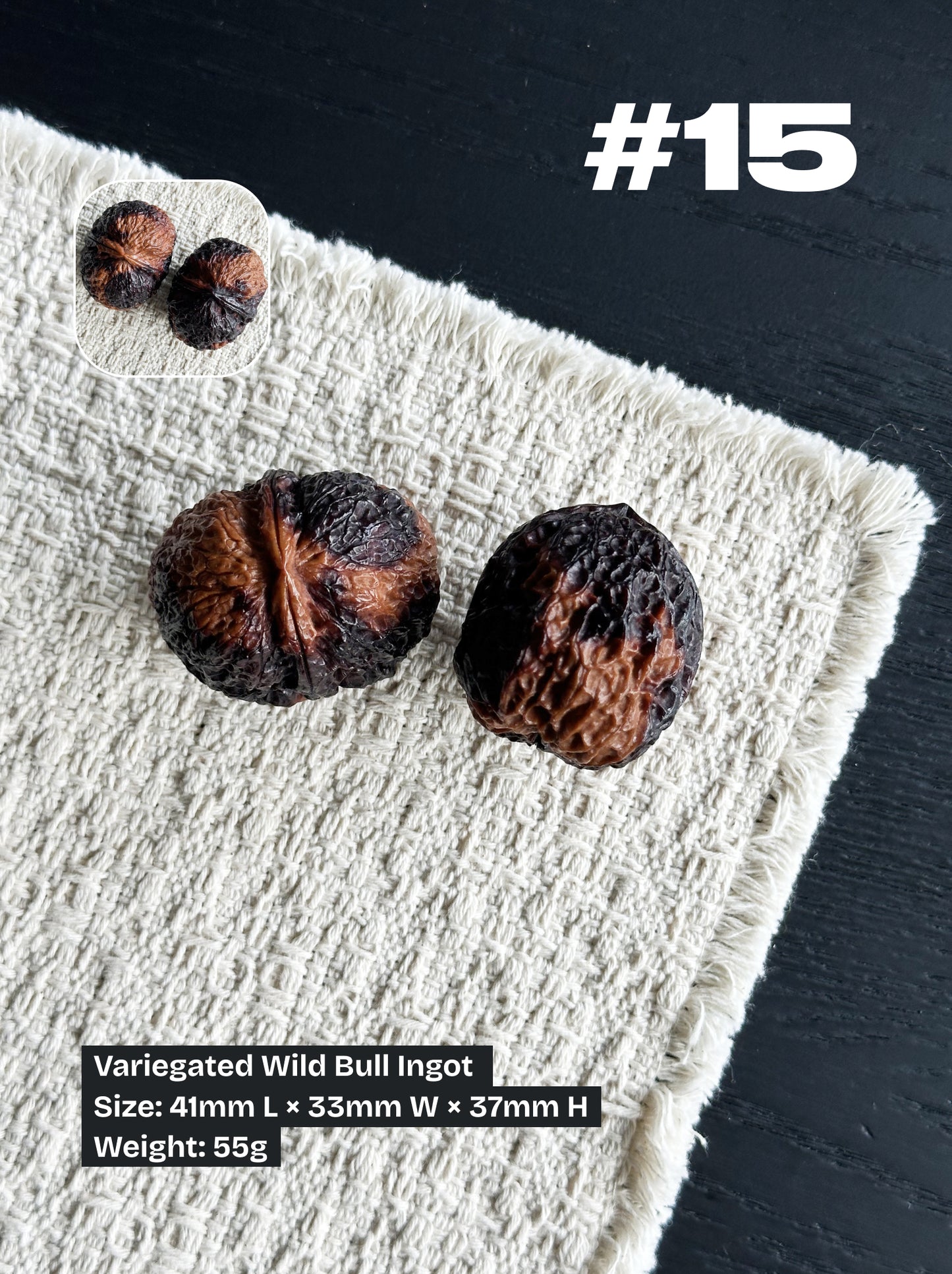 Walnut Advanced Kit: Iron Walnut Series #4 (Selected Pairs)