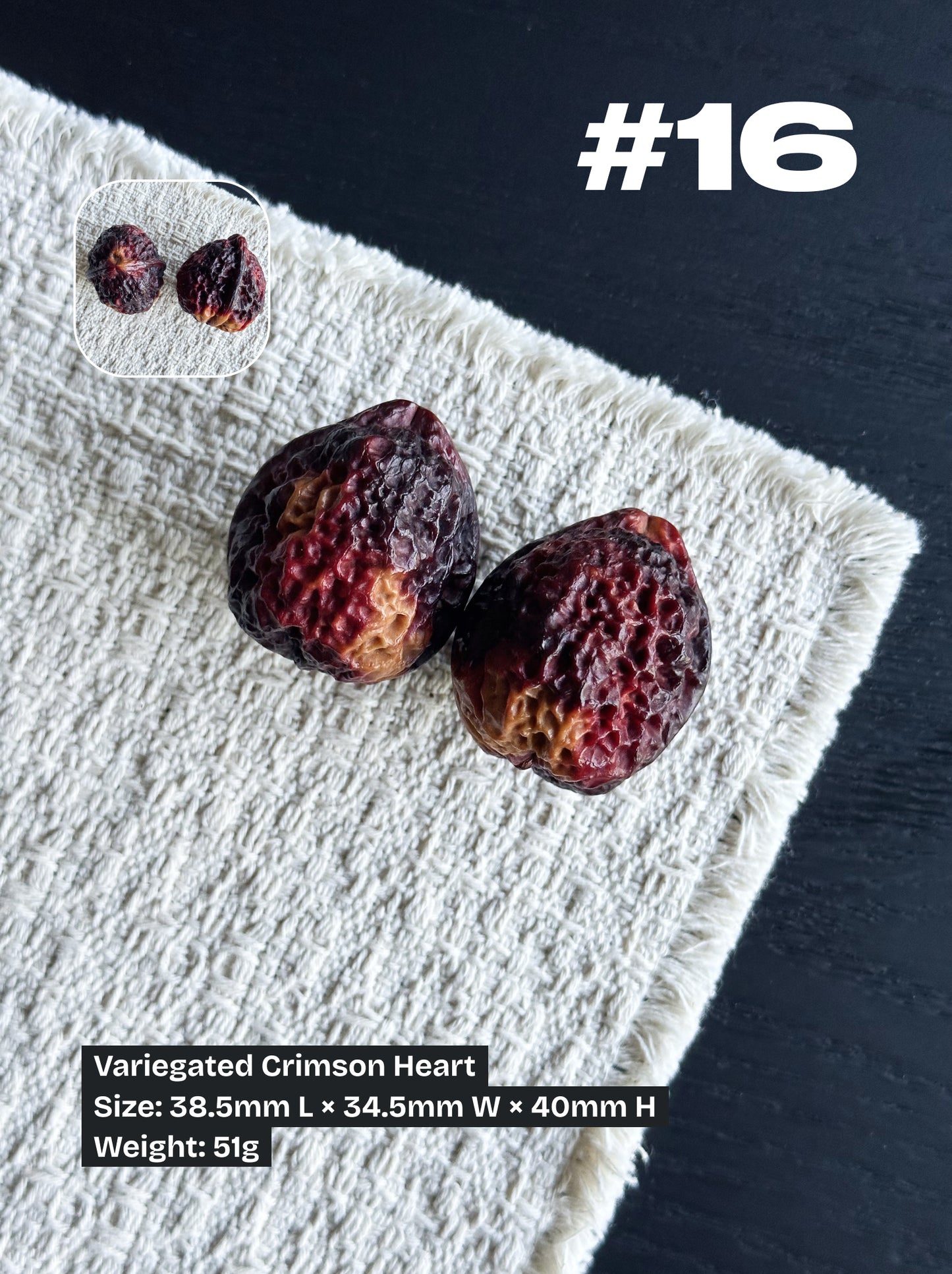 Walnut Advanced Kit: Iron Walnut Series #3 (Selected Pairs)