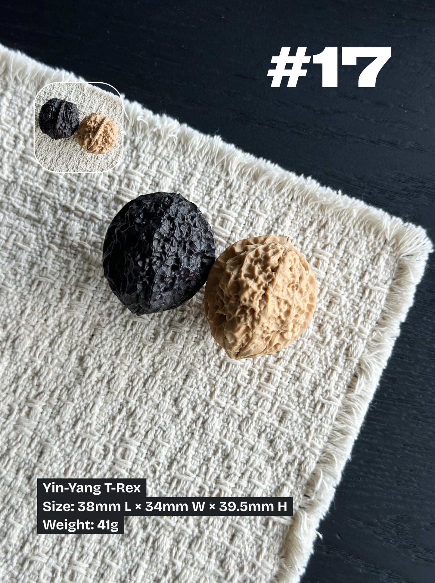 Walnut Advanced Kit: Iron Walnut Series #4 (Selected Pairs)
