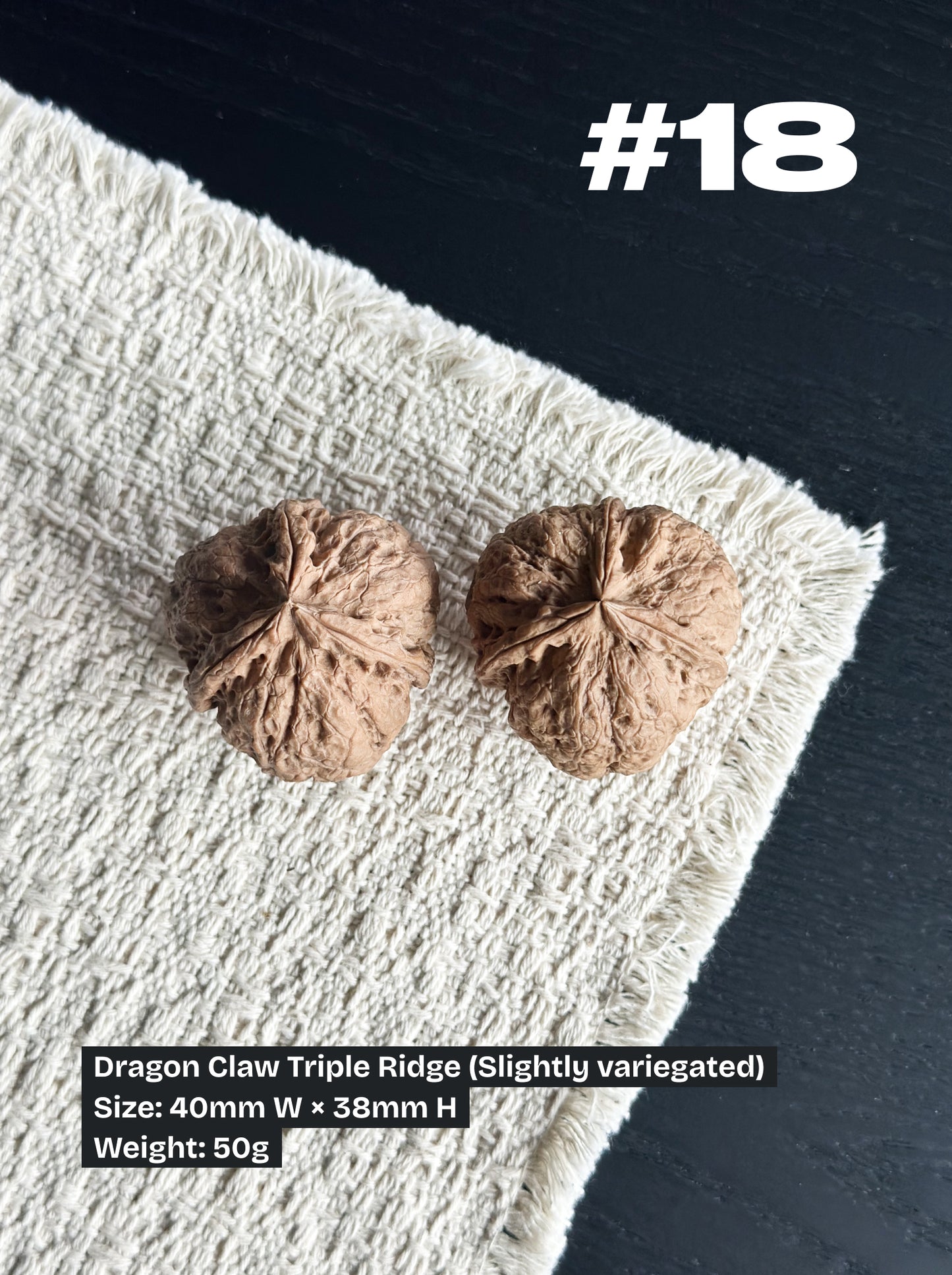 Walnut Advanced Kit: Iron Walnut Series #2 (Selected Pairs)
