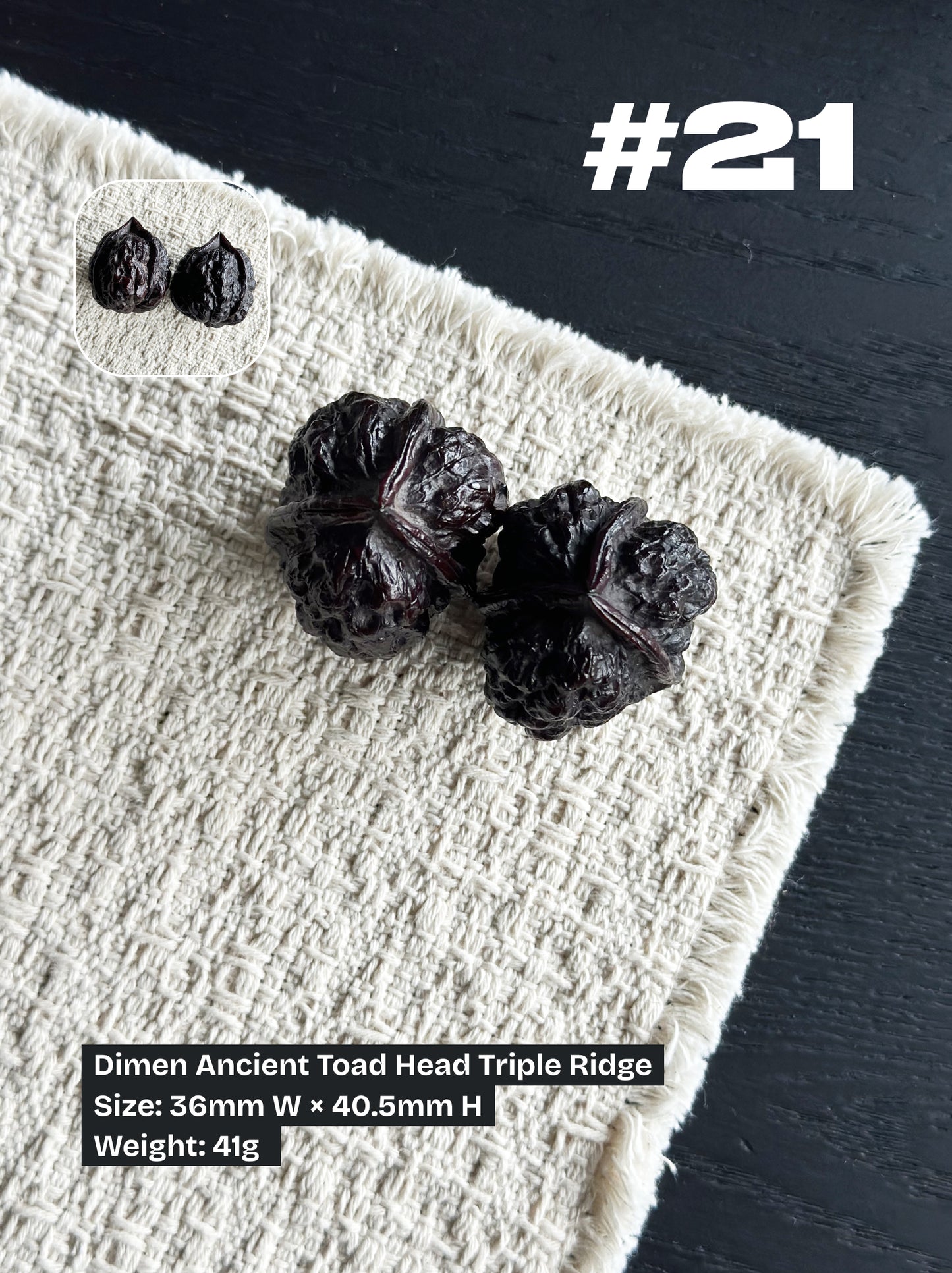 Walnut Advanced Kit: Iron Walnut Series #4 (Selected Pairs)
