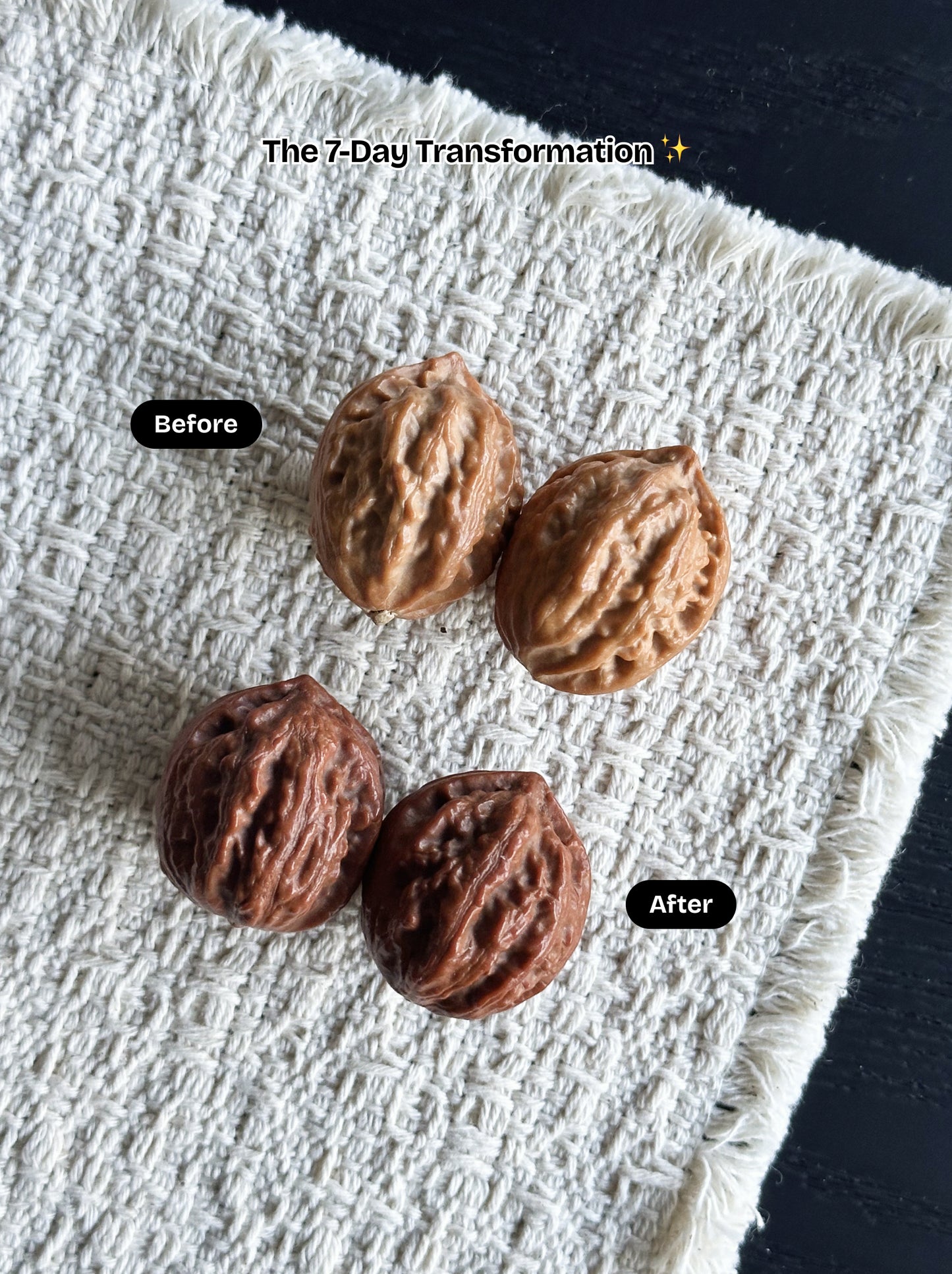 Mini Wild Autumn (Qiuzi) Wenwan Walnuts | Pocket Fidget Pair
