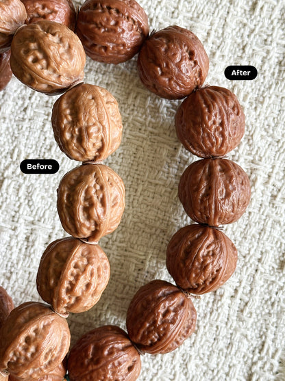 The Wild Autumn (Quizi) Mala: Manchurian Walnut Handheld Strand